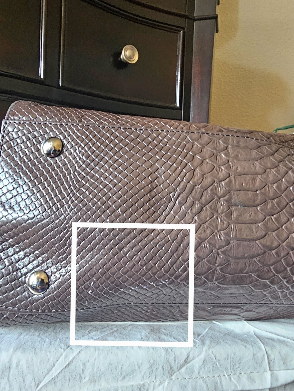Coach Charlie Signature Python Embossed Tote - Picture 5 of 13